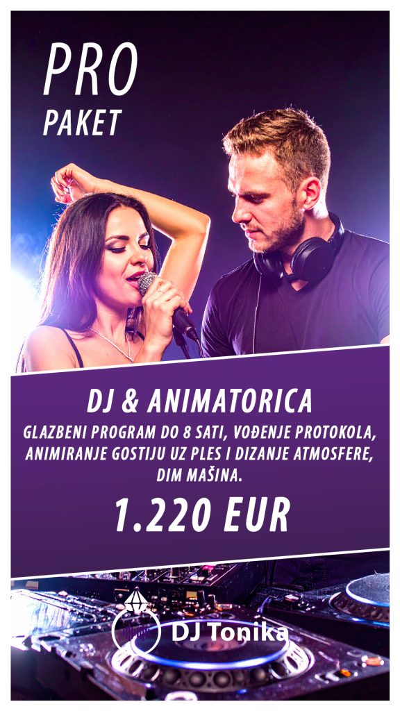 DJ za vjenčanje s voditeljicom