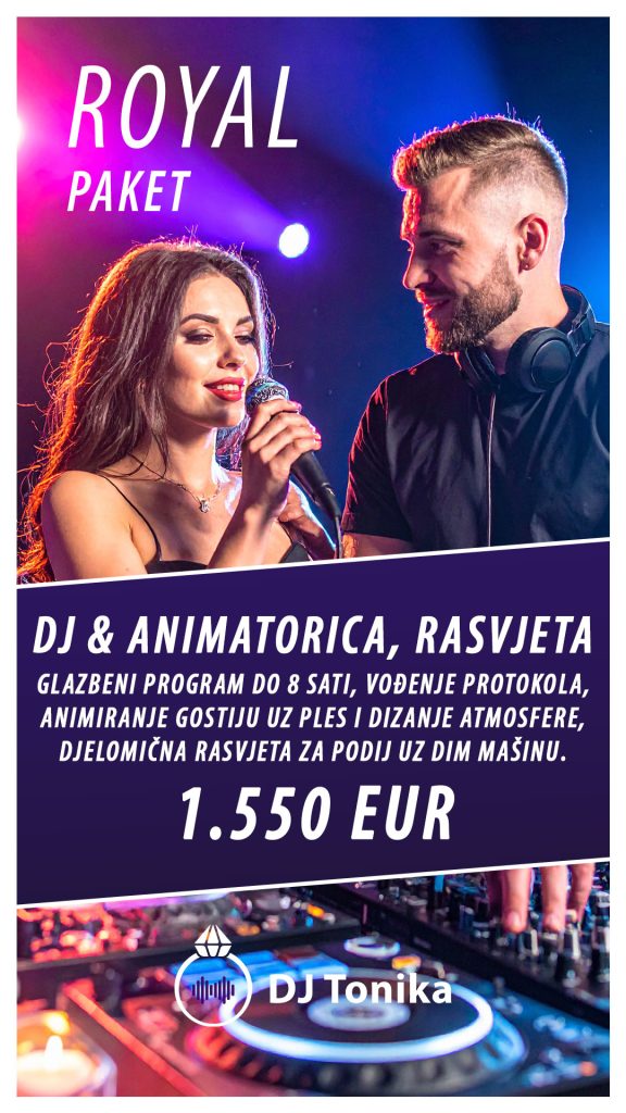 DJ za vjenčanje s voditeljicom